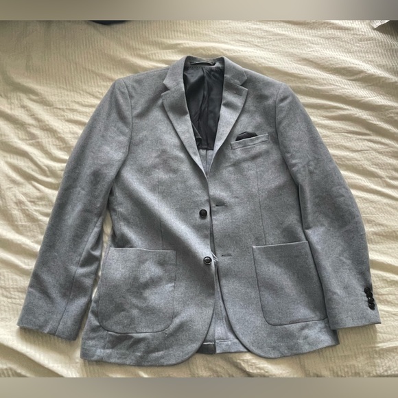H&M Suits & Blazers Hm Mens Blazer Carolina Blue 4r Slim Fit Poshmark